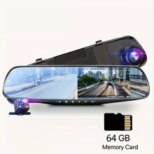 Yixingjia Hd Dual Lens Car Dash Cam with Night Vision Loop Recording Wide Angle Dash Cam Vehicle Black