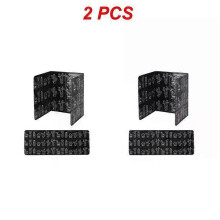 (2Pcs Black) Foldable Kitchen Gas Stove Baffle Plate Board Aluminum Oil Splash-proof Protection Screen Heat-resistant Kichen Screen Cover