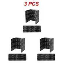 (3Pcs Black) Foldable Kitchen Gas Stove Baffle Plate Board Aluminum Oil Splash-proof Protection Screen Heat-resistant Kichen Screen Cover
