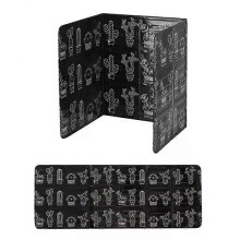(1Pcs Black) Foldable Kitchen Gas Stove Baffle Plate Board Aluminum Oil Splash-proof Protection Screen Heat-resistant Kichen Screen Cover