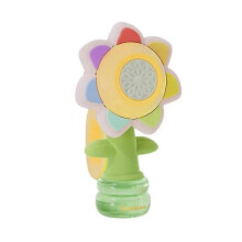 (Yellow) New Bubble Machine Toy Electric Automatic Sunflower Shaking Head Adjustment Light Dancing One Key Bubble Maker Toy For Kids