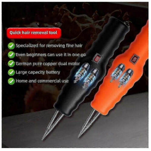 (Plug-in mode EU plug) Electric Poultry Feather Plucker Rechargeable Small Chicken Plucker Machine 1