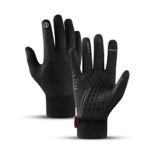 (XL, Black) Waterproof Cycling Gloves Winter Touch Screen Bicycle Gloves Outdoor Scooter Windproof Riding Motorcycle Ski Warm Bike Gloves