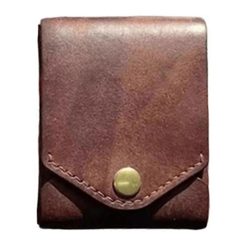 Multifunctional Compact Wallet,Handmade Leather Wallet for Men,Small Slim Thin