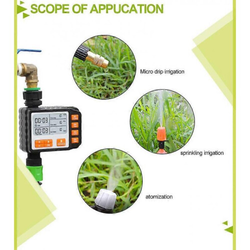 (US Plug) Programmable Garden Watering Timer Automatic Watering Irrigation Programmer For Greenhouse Drip Water System Controller 1