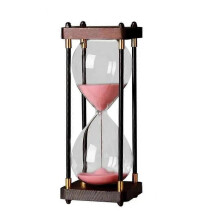 (30 Minutes, Pink) Decorative Hourglass Stylish Sand Timer Decorative Time Management Assistant Creative Hourglass for Living Room Workplace
