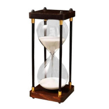 (60 Minutes, Grey) Decorative Hourglass Stylish Sand Timer Decorative Time Management Assistant Creative Hourglass for Living Room Workplace