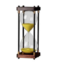 (30 Minutes, Yellow) Decorative Hourglass Stylish Sand Timer Decorative Time Management Assistant Creative Hourglass for Living Room Workplace