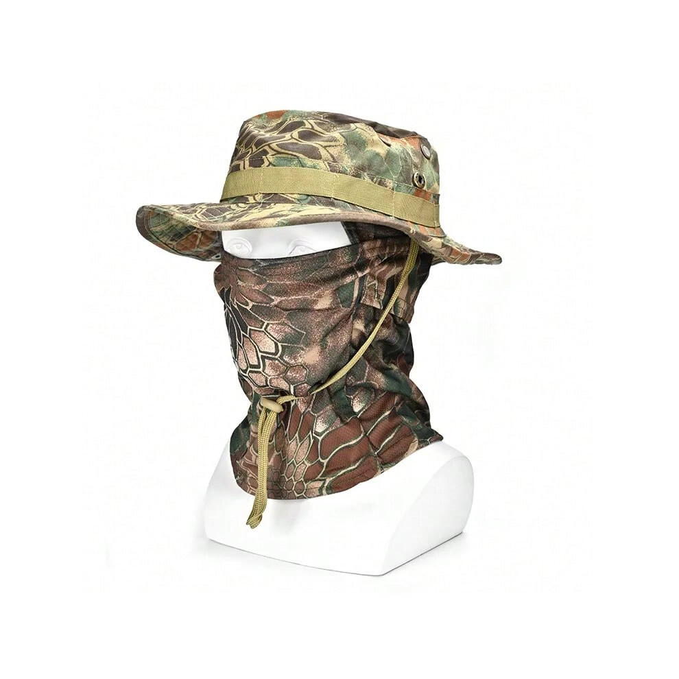 (7, M) Outdoor Hunting Fishing Wide Brimmed Hat Sunscreen Caps Camouflage Boonie Cap Balaclava Hat Suit Foldable Soft Hat-image-OPC-PHMSHJT-NEW