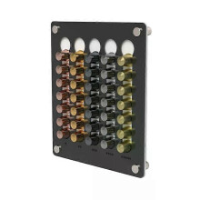 (04) 35 Pods Coffee Capsule Storage Display Rack Wall-mounted Transparent Coffee Capsule Holder Coffeeware Nespresso Capsule Holder
