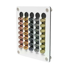 (02) 35 Pods Coffee Capsule Storage Display Rack Wall-mounted Transparent Coffee Capsule Holder Coffeeware Nespresso Capsule Holder