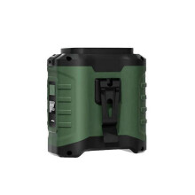 (4000mA, Army Green) 10000mAh Portable Outdoor Waist Fan Hanging Neck Strong Wind with Power Bank LED Lighting for Emergency Sports Outdoor Working
