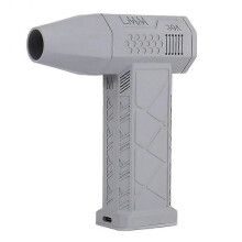 (Silver) 130000RPM Mini Turbo Jet Fan Electric Air Duster Adjustable wind speed Turbo Violent Blower Rechargeable with Light Car Cleaning