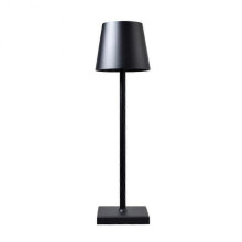 (Black) Rechargeable LED Table Lamp Touch Switch Dimmable Desk Lights Bar Club Dinner Creative Decorative Ambient Lighting