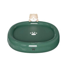 (Green) Lovely Kitty Coffee Mug Warmer Electric Cup Heater Coaster Mat for Home 3 Temperature Settings PTC Heating Milk Tea Warming Pad