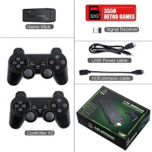 (32G) 4K HD Video Game Console 2.4G Double Wireless Controller Game player M8 20000 Games 64GB Retro Games Boy Christmas Gifts