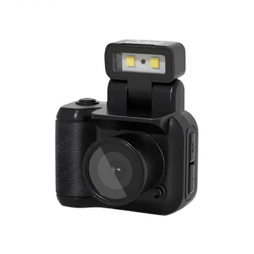 (Black -  with battery) Mini Camera, Mini Vintage Camera, Tiny Nostalgic Snap Camera