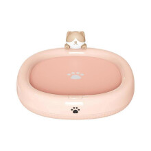(Pink) Lovely Kitty Coffee Mug Warmer Electric Cup Heater Coaster Mat for Home 3 Temperature Settings PTC Heating Milk Tea Warming Pad