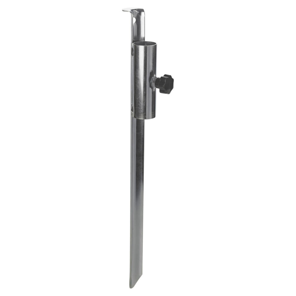 Urbn Living 50Cm Screw In Metal Parasol Umbrella Rotary Airer Holder Heavy Duty Ground Spike
