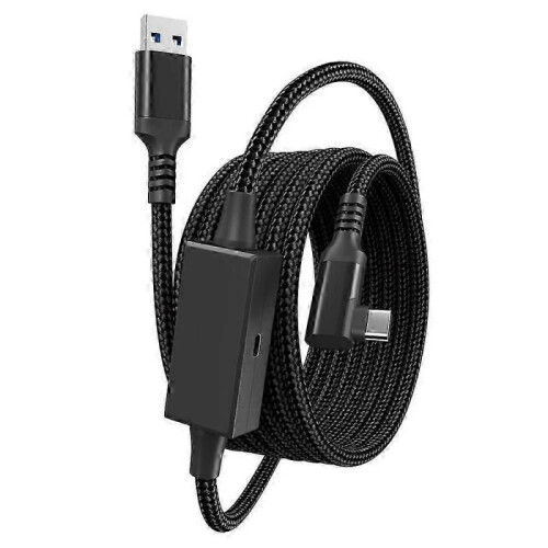 For Meta Quest 3 PICO 4 VR Data Cable 5m USB to Type-C PC Link Streaming Fast Charging Cord with Amp 2
