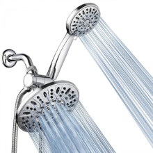 Aquance 7 'Premium High Pressure 3 -Way Rain Shower Combs - luxury & hand shower - chrome plating