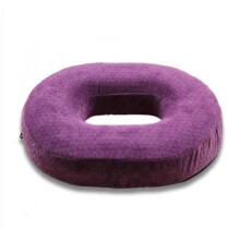 (Purple) Memory Foam Ring Cushion Hemorrhoid Hollow Cushion Tailbone Donut Cushion Coccyx Pain Relief