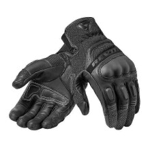 (M, Black) Revit Dirt3 Touch Screen Men's Gloves Genuine Leather Motorbike Moto GP Street Bike Off Road Racing Grey