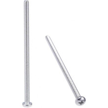 M4x80mm Metal Screw Cylindrical Cross Head Cross Screw Fastening Bolt 10Pcs
