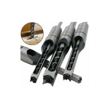 Woodworking Square Hole Drill Bit - Hollow Chisel Tenon Drilling Tool - Complete Set