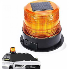 12V Solar/USB Warning Light LED Rotating Beacon Magnet Indicator Flashing Light for Car Auto Truck Wireless super bright
