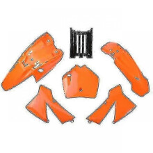 (Orange) Compatible Ktm Sx 50cc 50 50sx Mini Adventure Junior Adventur 2003-2008 Dirt Bike Pit Bike New 3 Color Plastic Body Fender Kit Boris
