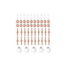 Pt31 Plasma Flame Tips Electrode Nozzle 65Pcs Plasma Cutter Machine Torch Spare Parts 40A Cutting Nose Fittings Extended Electrode Nozzle