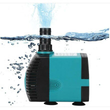 Submersible Pump 800L/H 15W for Aquarium, Garden Fountain, Swimming Pool, Fish Tank, Hydroponic Systems, with 2 Nozzles