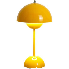Modern Mushroom Table Lamp Retro Mushroom Desk Lamp LED Mid-Century Table Lamp with Minimalist Nordic Dome Shade Beside Reading Lamp for Home Study Of