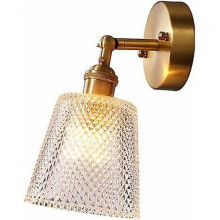Modern Wall Lamp Copper Glass Ball Brass Wall Light for Restaurant Living Room Bathroom Mirror Headlights Bedside for Bedside Reading Living Room Deco