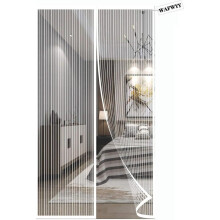 WAFWYY Magnet Fly Screen Door Insect Protection, Magnetic Adhesive Curtain Installation Without Drilling, Magnetic Mosquito Net Closure, Full Frame, 8
