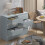 Grey 8 Drawer High Gloss Chest Sideboard Cabinet Handleless Sleek Design 3