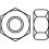 Zinc-plated hexagonal nut 6 points 8  10mm (set of 50 nuts) 2