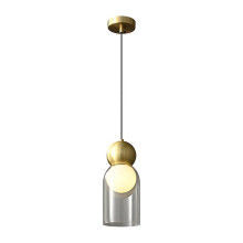 Copper Bedside Chandelier for Bedroom Kitchen Balcony Staircase Shop Bathroom Lighting