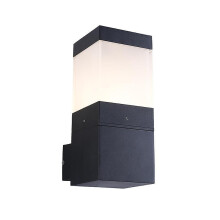 Black Outdoor Wall Light IP54 Waterproof LED Modern LED Wall Light Acrylic Aluminum Rust Resistant Simple Energy Saving Wall Lamp