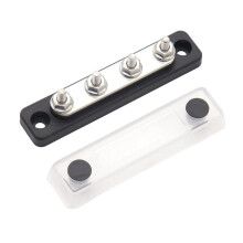 100A 4 Way, 4 x 5mm Stud Terminals, Car Marine Power Distribution Block 48V DC 300V AC