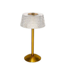 Crystal Table Lamp, 3 Colors Crystal Lamp Bedroom Bedside Lamp, Dimmable Wireless USB Rechargeable LED Table Lamp for Bedside, Camping, Indoor, Outdoo