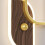 Walnut grain wall light 3 colors dimmable, modern acrylic lampshade, hotel restaurant wall light 4