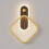 Walnut grain wall light 3 colors dimmable, modern acrylic lampshade, hotel restaurant wall light 1