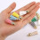 200 ks. Keychain Tassel Keychain Ring Set Kožený strapec Keychain Set DIY 3