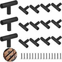 15PCS T-shaped Cabinet Handle Single Hole T-shaped Door Handle Stainless Steel T-shaped Handles Drawer Pulls Kitchen Furniture Handles Cupboard Handle