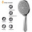 High Pressure Handheld Shower Head with 6 Spray Modes, Universal G1/2 Chrome Interface, Electric Jet Powered Handheld Shower Head 3
