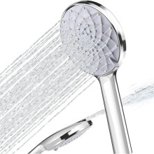 High Pressure Handheld Shower Head with 6 Spray Modes, Universal G1/2 Chrome Interface, Electric Jet Powered Handheld Shower Head
