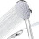 High Pressure Handheld Shower Head with 6 Spray Modes, Universal G1/2 Chrome Interface, Electric Jet Powered Handheld Shower Head 1