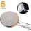 High Pressure Handheld Shower Head with 6 Spray Modes, Universal G1/2 Chrome Interface, Electric Jet Powered Handheld Shower Head 4